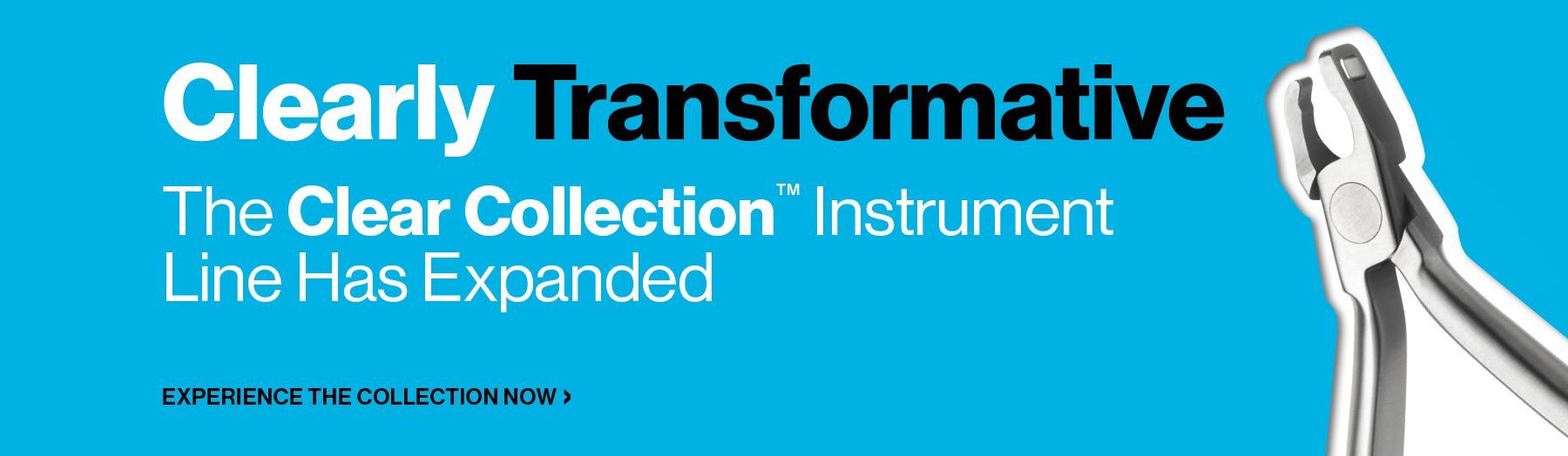 The Clear Collection gives orthodontists the ability to cut and manipulate clear aligners in more ways than ever before. Learn more about some of the newest members of the collection below.